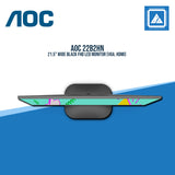 AOC 22B2HN 21.5" WIDE BLACK FHD LED MONITOR (VGA, HDMI)