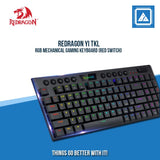 REDRAGON YI TKL RGB MECHANICAL GAMING KEYBOARD (RED SWITCH)