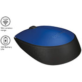 LOGITECH M171 WIRELESS MOUSE (BLUE/BLUE GRAY/GRAY/PINK)
