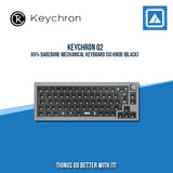 KEYCHRON Q2 65% BAREBONE MECHANICAL KEYBOARD ISO KNOB (BLACK)