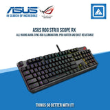 ASUS ROG STRIX SCOPE RX RGB MECHANICAL GAMING KEYBOARD (BLUE SWITCH)