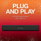 Seagate Backup Plus Slim USB 3.0 External Hard Drive (Black)