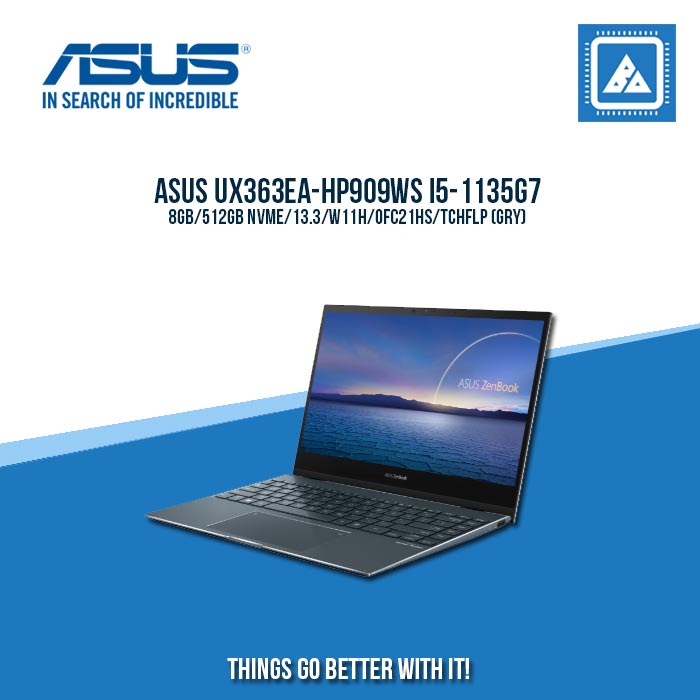 ASUS UX363EA-HP909WS  Zenbook Flip 13 UX363 (11th gen Intel) I5-1135G7 13” OLED Best for Freelancers and Students