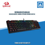 REDRAGON DEVARAJAS RGB MECHANICAL GAMING KEYBOARD (BROWN SWITCH)