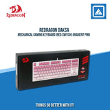 REDRAGON DAKSA MECHANICAL GAMING KEYBOARD (RED SWITCH) GRADIENT PINK