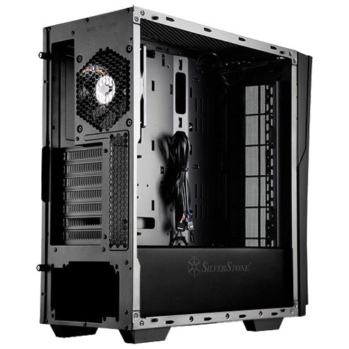 Redline 06 Black | White ATX Mid Tower Case w/ Red Trim + 3x120mm Red LED fan & Tempered Glass Side Panel