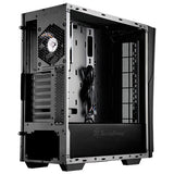 Redline 06 Black | White ATX Mid Tower Case w/ Red Trim + 3x120mm Red LED fan & Tempered Glass Side Panel