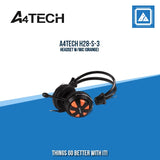 A4TECH H28-S-3 HEADSET W/MIC (ORANGE)