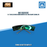 AOC CQ32G3SE 31.5" QHD LED CURVED GAMING MONITOR 1MS 165HZ WLMNT (2XHDMI, DP)