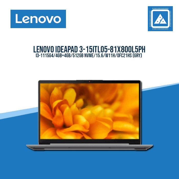 LENOVO IDEAPAD 3-15ITL05-81X800L5PH I3-1115G4/ Best for Students