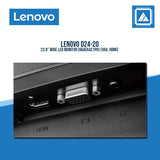 LENOVO D24-20 23.8" WIDE LED MONITOR (66AEKAC1PH) (VGA, HDMI)