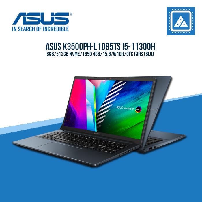 ASUS K3500PH-L1085TS I5-11300H/8GB/512GB NVME/1650 4GB | BEST FOR GAMING AND AUTOCAD LAPTOP