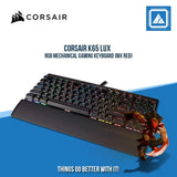 CORSAIR K65 LUX RGB MECHANICAL GAMING KEYBOARD (MX RED)