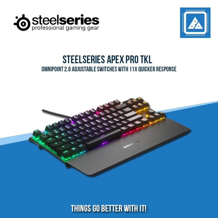 STEELSERIES APEX PRO TKL MECHANICAL GAMING KEYBOARD – BlueArm Computer Store