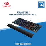 REDRAGON YAMA RGB MECHANICAL GAMING KEYBOARD (PURPLE SWITCH)