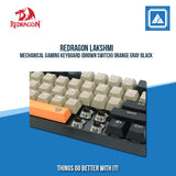 MECHANICAL GAMING KEYBOARD (BROWN SWITCH) ORANGE GRAY BLACK