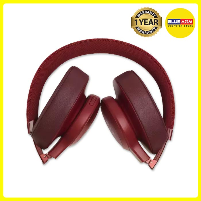 JBL LIVE 500BT BLUETOOTH OVER-EAR HEADPHONES (RED)