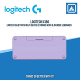 LOGITECH BLUETOOTH MULTI-DEVICE KEYBOARD K380 (LAVENDER LEMONADE)