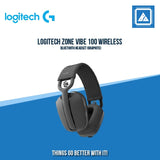 LOGITECH ZONE VIBE 100 WIRELESS BLUETOOTH HEADSET (GRAPHITE)