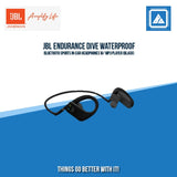 JBL ENDURANCE DIVE WATERPROOF BLUETOOTH SPORTS IN-EAR HEADPHONES W/ MP3 PLAYER (BLACK)