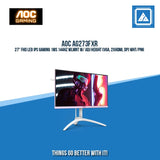 AOC AG273FXR 27" FHD LED IPS GAMING 1MS 144HZ WLMNT W/ ADJ HEIGHT (VGA, 2XHDMI, DP) WHT/PNK