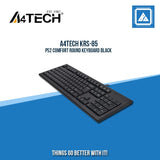 A4TECH KRS-83 PS2 COMFORT ROUND SPILL PROOF KEYBOARD (BLACK)