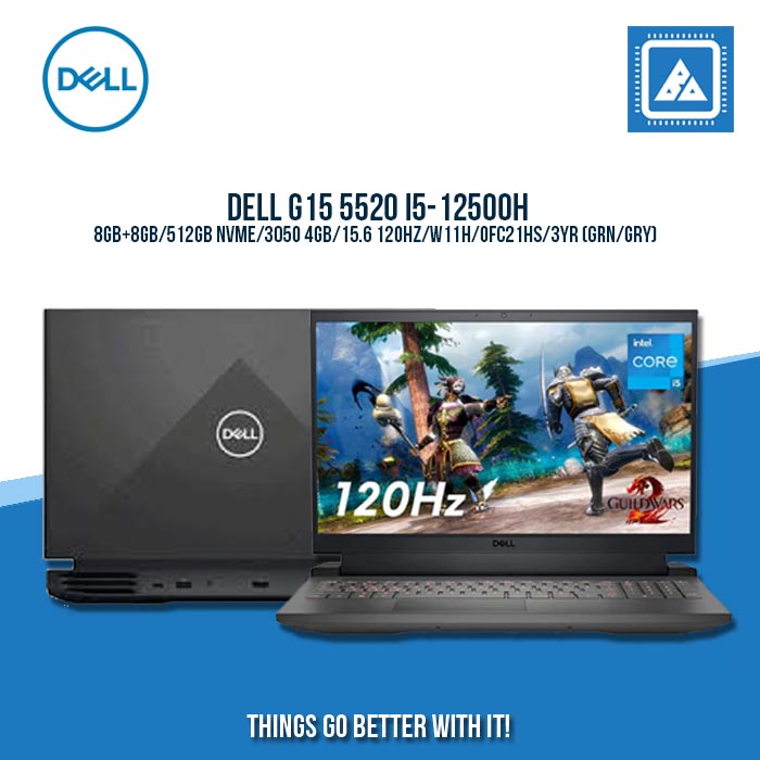 DELL G15 5520 I5-12500H/8GB+8GB/512GB NVME/3050 4GB | BEST FOR GAMING AND AUTOCAD LAPTOP
