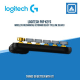 LOGITECH POP KEYS WIRELESS MECHANICAL KEYBOARD BLAST (YELLOW, BLACK)