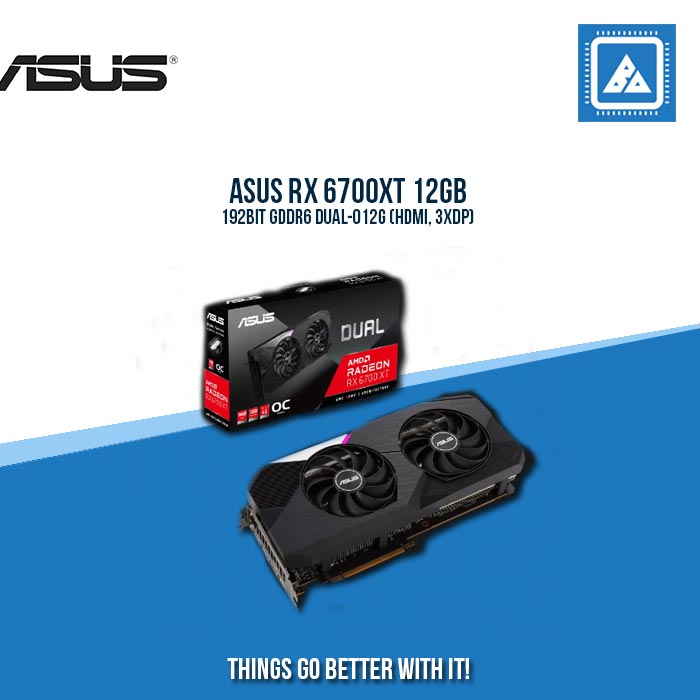 ASUS RX 6700XT 12GB 192BIT GDDR6 DUAL-O12G (HDMI, 3XDP)