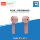 JBL TUNE 225TWS TRUE WIRELESS BLUETOOTH EARBUDS W/ CHARGING CASE (PINK)