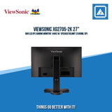 VIEWSONIC XG2705-2K 27" QHD LED IPS GAMING MONITOR 144HZ W/ SPEAKER WLMNT (2XHDMI, DP)