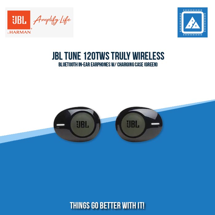 JBL TUNE 120TWS TRULY WIRELESS BLUETOOTH IN-EAR EARPHONES W/ CHARGING CASE (GREEN)