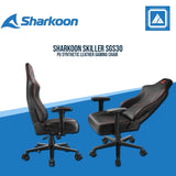 SHARKOON SKILLER SGS30 PU SYNTHETIC LEATHER GAMING CHAIR (BLACK/RED)