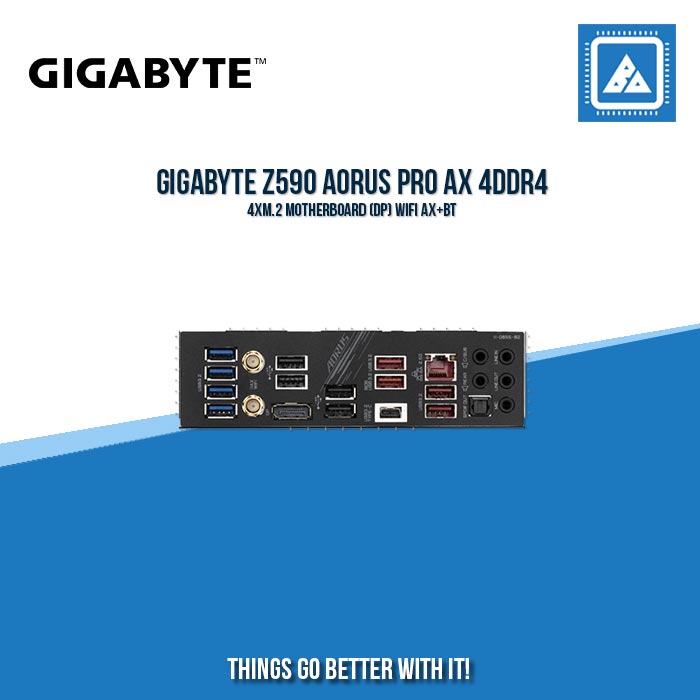 GIGABYTE Z590 AORUS PRO AX 4DDR4 4XM.2 MOTHERBOARD (DP) WIFI AX+BT