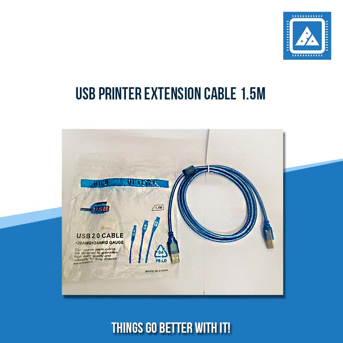 USB PRINTER EXTENSION CABLE 1.5M