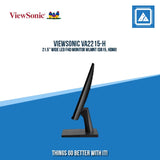 VIEWSONIC VA2215-H 21.5" WIDE LED FHD MONITOR WLMNT (DB15, HDMI)