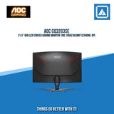 AOC CQ32G3SE 31.5" QHD LED CURVED GAMING MONITOR 1MS 165HZ WLMNT (2XHDMI, DP)