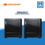 COUGAR DARKBLADER X7 ( TRANSLUCENT BLACK | MIDNIGHT GREEN ) RGB / MID TOWER / Tempered Glass