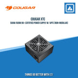 COUGAR XTC 500W/600W 80+ CERTIFIED POWER SUPPLY W/ APFC (NON-MODULAR)
