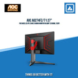 AOC AG274FZ/71 27" FHD WIDE LED IPS 260HZ GAMING MONITOR WLMNT (2XHDMI, 2XDP)