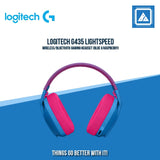 LOGITECH G435 LIGHTSPEED WIRELESS/BLUETOOTH GAMING HEADSET (BLUE & RASPBERRY)