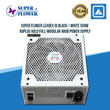 Super Flower LEADEX III Black / White 550W 80Plus Gold Full-Modular ARGB Power Supply