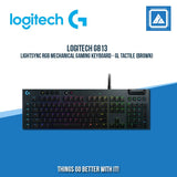 LOGITECH G813 LIGHTSYNC RGB MECHANICAL GAMING KEYBOARD - GL TACTILE BROWN | WHITE