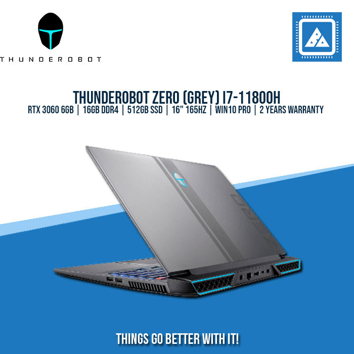 THUNDEROBOT ZERO (GREY) | I7-11800H | RTX 3060 6GB | Best for Freelancing and Gaming Laptop
