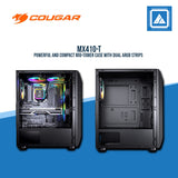 COUGAR CASE MX410-T / MID TOWER / Mini ITX / Micro ATX / ATX MOTHERBOARD TYPE TEMPERED GLASS