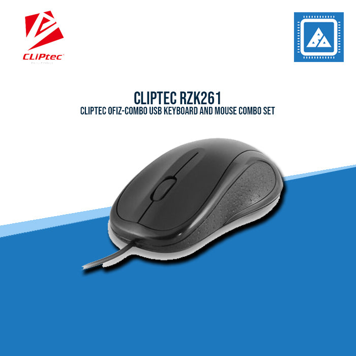 Cliptec Wired Mouse and Keyboard Combo RZK261 – BlueArm Computer Store