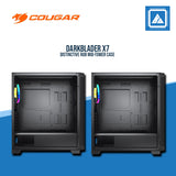 COUGAR DARKBLADER X7 ( TRANSLUCENT BLACK | MIDNIGHT GREEN ) RGB / MID TOWER / Tempered Glass