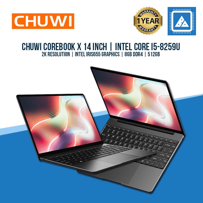 CHUWI COREBOOK X I5-8259U/8GB/512GB NVME/14/W10H (GRY)