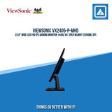 VIEWSONIC VX2405-P-MHD 23.8" WIDE LED FHD IPS GAMING MONITOR 144HZ W/ SPKR WLMNT (2XHDMI, DP)