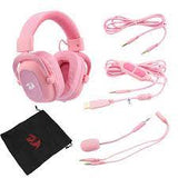 REDRAGON ZEUS2 7.1 VRTUAL SURROUND GMG HEADSET (PC, PS4, XBX ONE, NINTENDO SWTCH, MOBL) (WHITE/PINK)